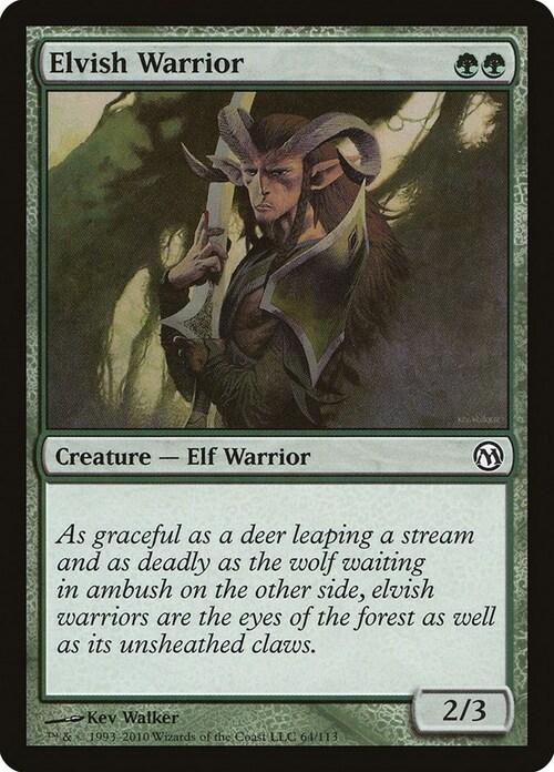 Elvish Warrior Card Front