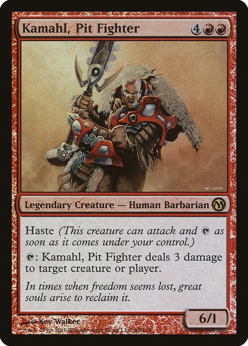 Kamahl, Pit Fighter Card Front