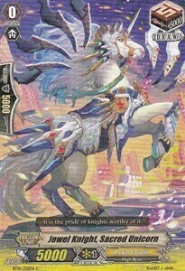 Jewel Knight, Sacred Unicorn Card Front