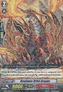 Dominate Drive Dragon Card Front