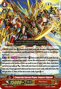 Conquering Supreme Dragon, Conquest Fulgurate Card Front