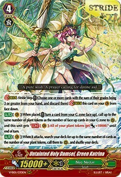 Untainted Holy Damsel, Green Katrina Card Front