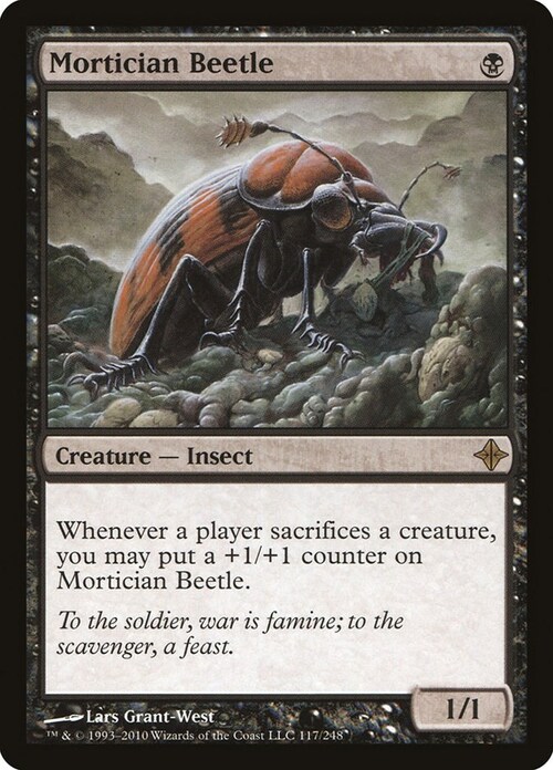 Mortician Beetle Card Front