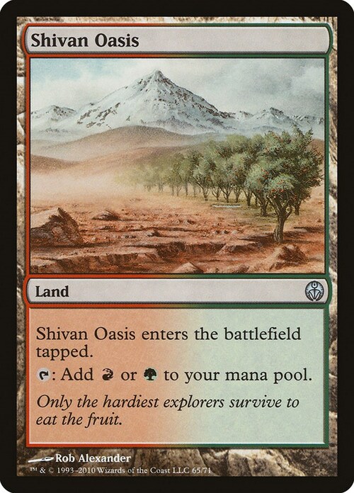 Shivan Oasis Card Front