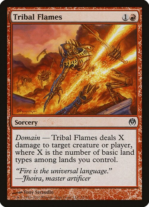 Tribal Flames Card Front