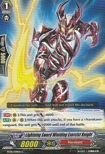 Lightning Sword Wielding Exorcist Knight Card Front