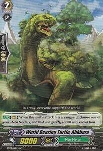 World Bearing Turtle, Ahkbara Card Front