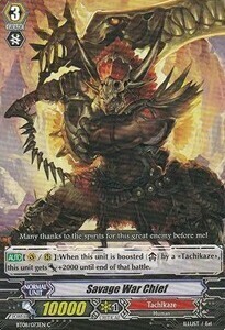 Savage War Chief Card Front