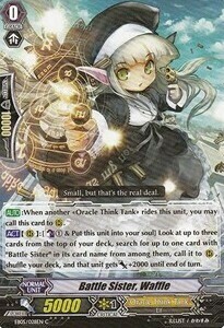 Battle Sister, Waffle Card Front