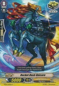 Rocket Dash Unicorn Card Front