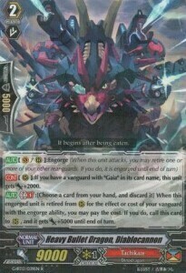 Heavy Bullet Dragon, Diablocannon Card Front