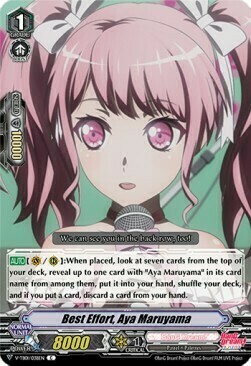 Best Effort, Aya Maruyama Card Front