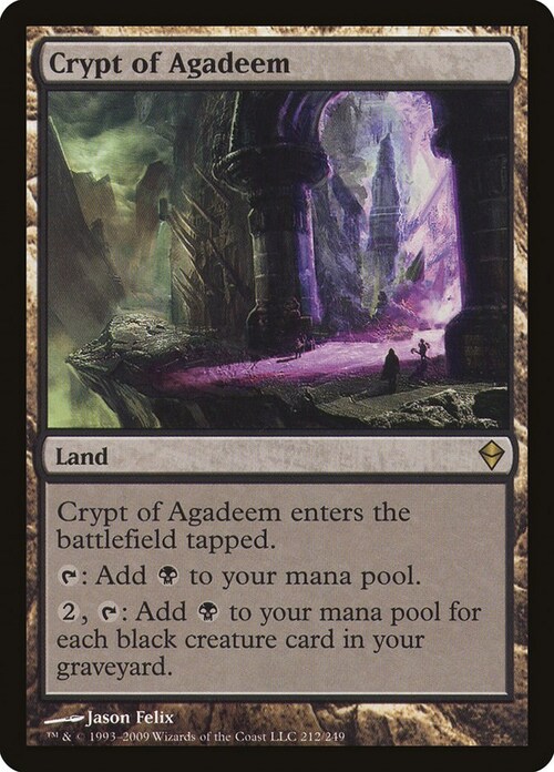 Crypt of Agadeem Card Front