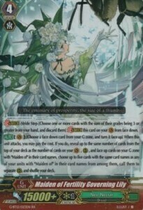 Maiden of Fertility Governing Lily Card Front