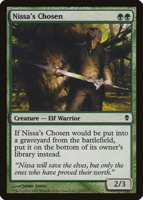 Nissa's Chosen Card Front