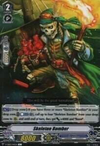 Skeleton Bomber Card Front