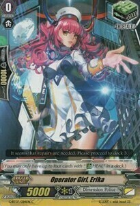 Operator Girl, Erika Card Front