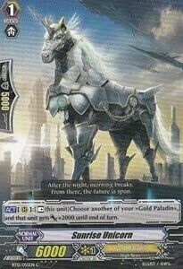 Sunrise Unicorn Card Front