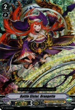 Battle Sister, Orangette Card Front