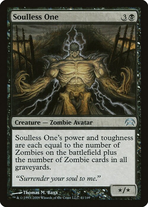 Soulless One Card Front