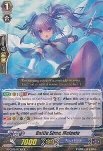 Battle Siren, Melania Card Front