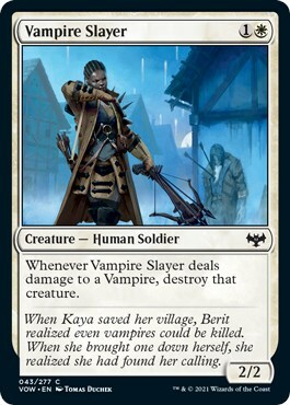 Vampire Slayer Card Front