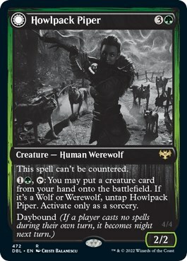 Howlpack Piper // Wildsong Howler Card Front