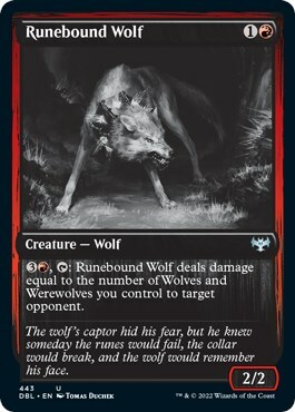 Runebound Wolf Card Front