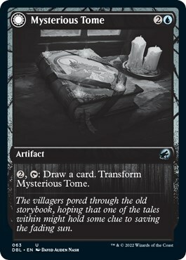 Mysterious Tome // Chilling Chronicle Card Front