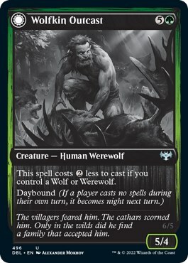 Wolfkin Outcast // Wedding Crasher Card Front