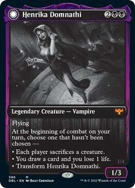 Henrika Domnathi // Henrika, Infernal Seer Card Front