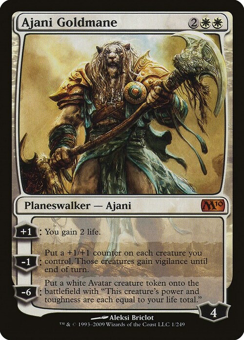 Ajani Goldmane Card Front