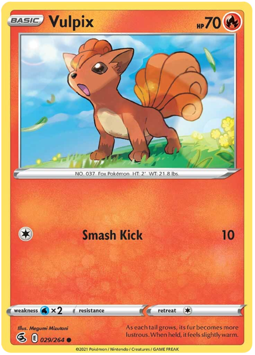 Vulpix Card Front