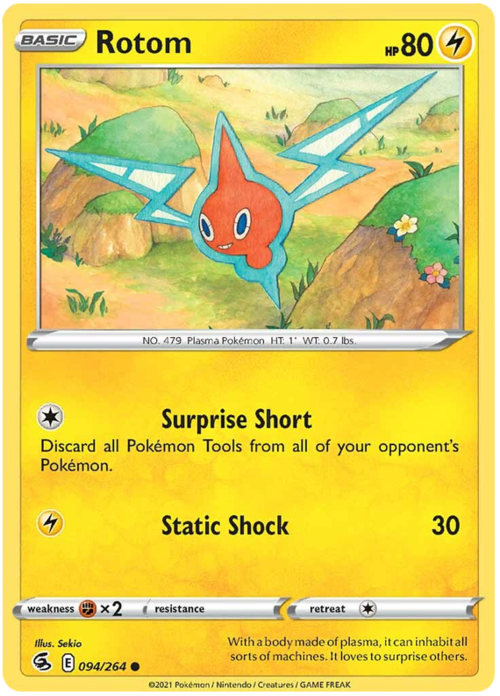 Rotom Card Front