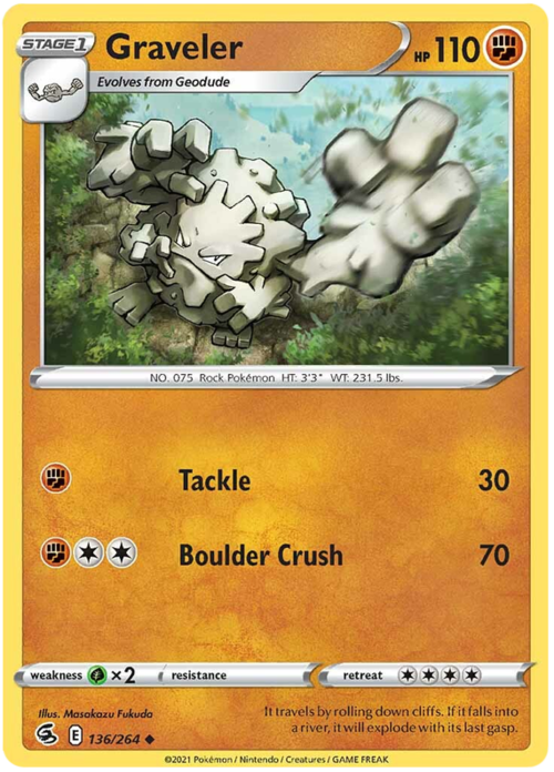 Graveler Card Front