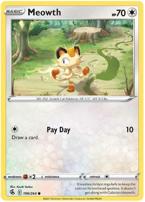 Meowth Card Front