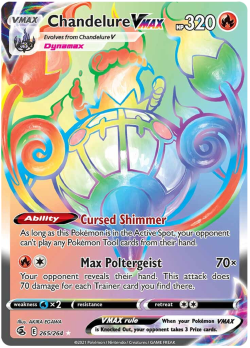 Chandelure VMAX Card Front