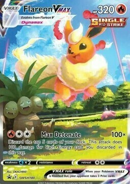 Flareon VMAX Card Front