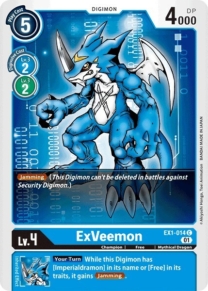 ExVeemon Card Front