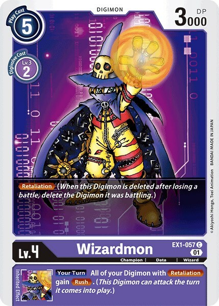 Wizardmon Card Front