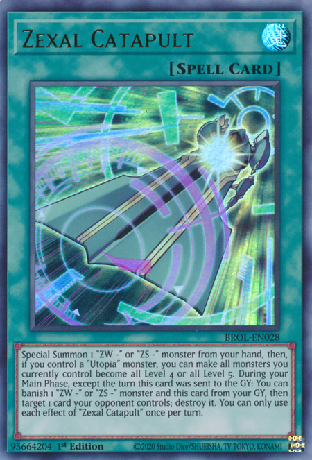 Zexal Catapult Card Front