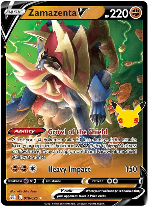 Zamazenta V Card Front