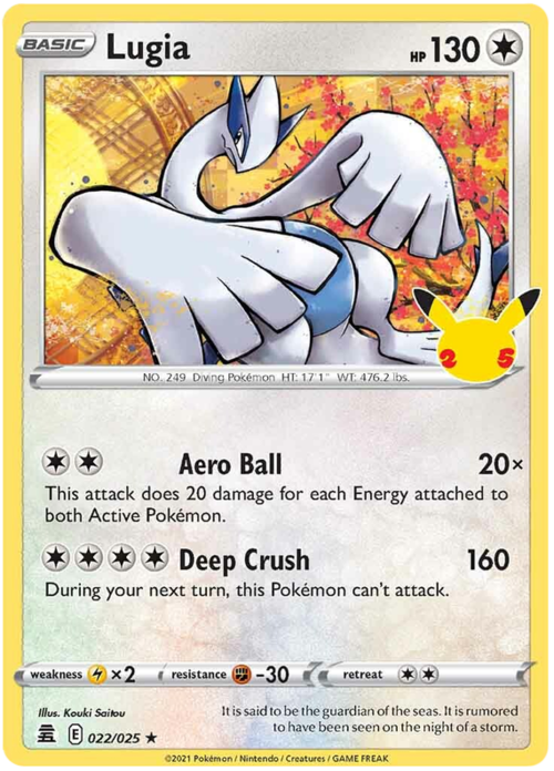 Lugia Card Front