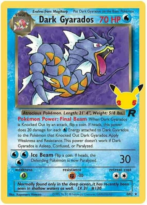 Dark Gyarados Card Front