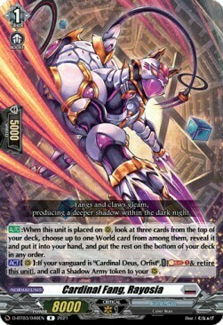 Cardinal Fang, Rayosia Card Front