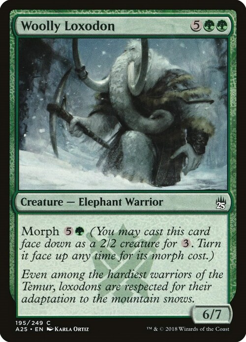 Woolly Loxodon Card Front