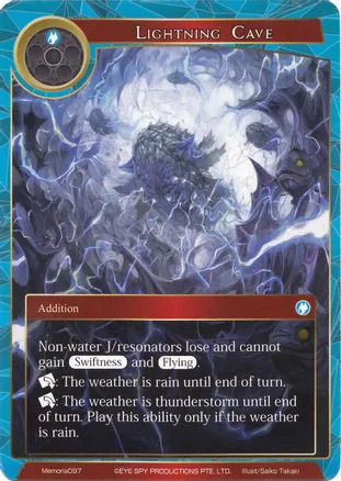 Lightning Cave Card Front