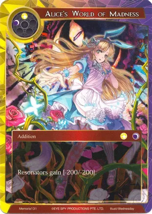 Alice's World of Madness Card Front