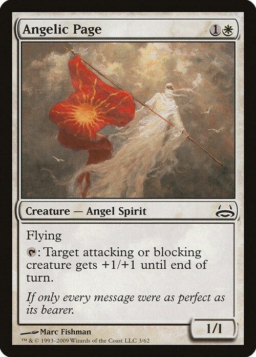 Angelic Page Card Front