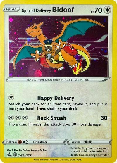 Special Delivery Bidoof Card Front